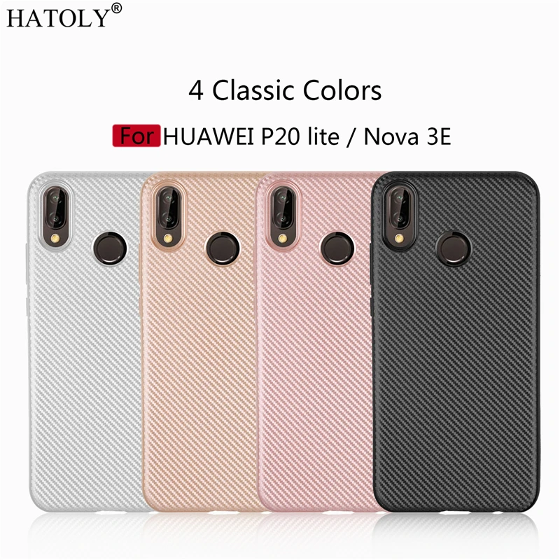 Чехол для Huawei P20 Lite мягкий ТПУ резиновый силиконовый защитный чехол Nova 3E |