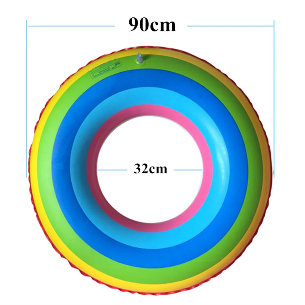 4 размера Радужный надувной плавающий ming поплавок кольцевой плот бассейн плавающий кольцо летний водный игровой бассейн игрушки