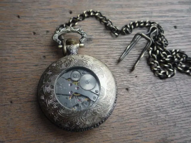 Редкий Старый династии Цин Королевский латунь стекло часы \ Механические карманные часы, может работать, с крышкой и отметкой