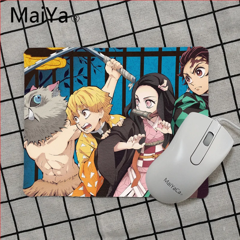 Maiya, высокое качество, Demon Slayer Kimetsu no Yaiba, красивый коврик для мышки в стиле аниме,,, игровой коврик для мыши - Цвет: No Lock Edge25x29cm