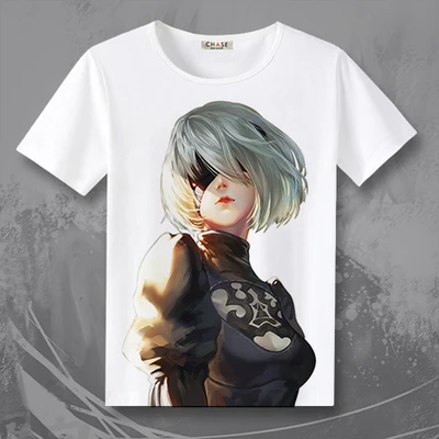 Новая игровая футболка NieR Automata 2B NieR:Automata мужские и женские топы футболки TX028|t shirt