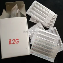 12 г стерильные иглы для пирсинга инструмент питания 100 шт