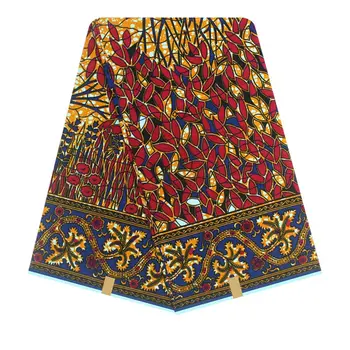 

Wholesale price! New Style Veritable Real African Cotton Wax ,African Printed Fabric 100% Cotton Nigeria 6yards Y90722-1
