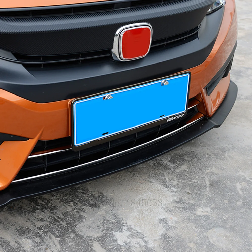 Для Honda Civic 10th 2016 2017 2018 передний нижний бампер крышка для гриля губ защитная