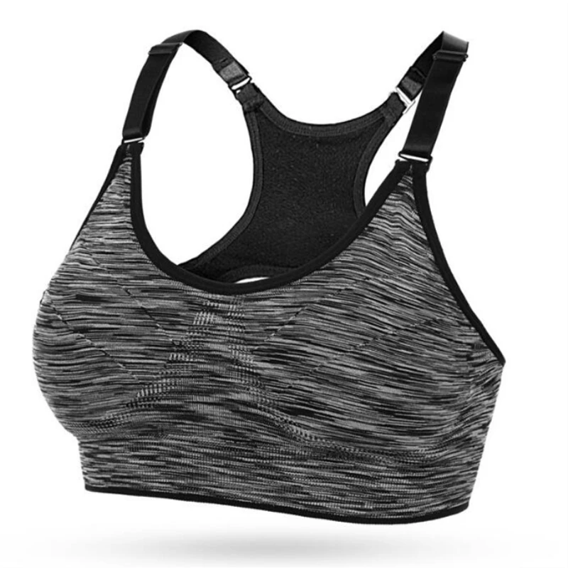 

Adjustable Women Sports Bra For Running Fitness Gym Top Seamless Padded Bra Top Breathable Athletic Vest S M L
