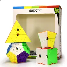 Moyu MofangJiaoshi WCA официальный набор магических кубиков для соревнований 4 шт., часы-кольцо с крышкой или хороший подарок для