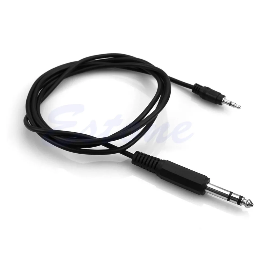 Новый 5Ft 1 5 м 1/4 &quot6 35 мм TRS стерео штекер 1/8&quot 3 Mic Aux кабель Шнур|Кабели| |