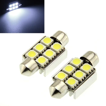 

50xCanbus festoon 36mm Festoon 6 SMD 5050 LED CANBUS Dome Car Reading License plate Luggage light No Error 12V