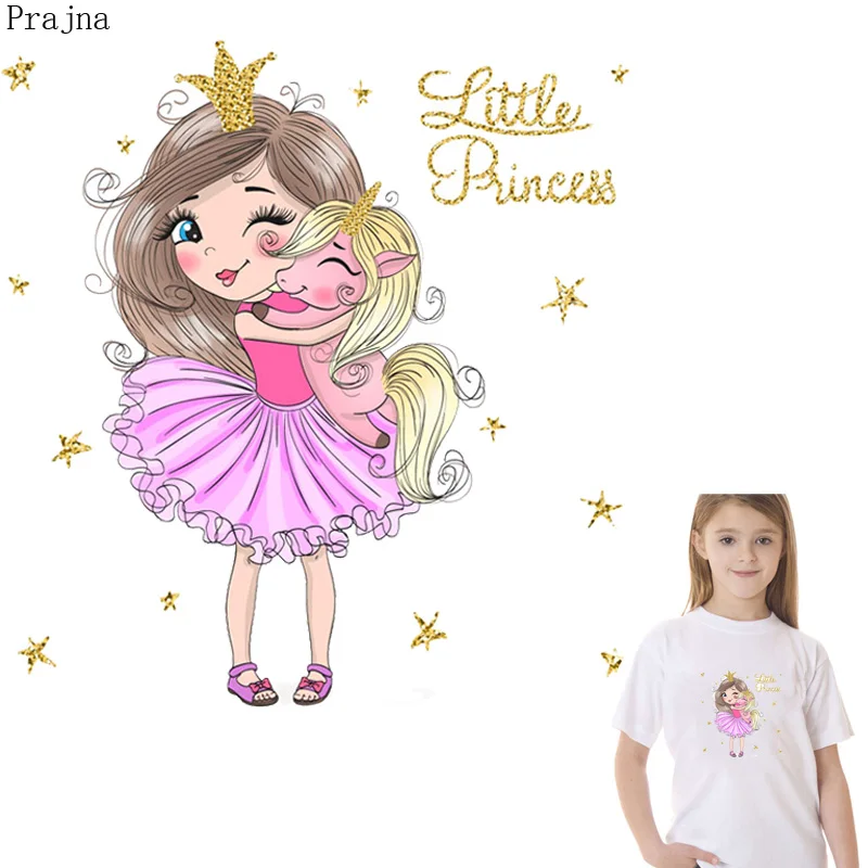

Prajna Iron On Transfer Cartoon Girl Thermal Applique Heat Transfer Vinyl Patch Sticker On Clothes PVC Ironing Patch For Tshirt