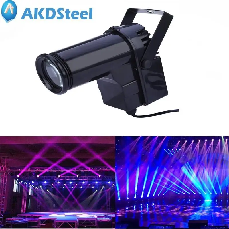 AKDSteel 10W LED Spotlight Shooting Light RGBW DMX512 Beam Lamp Stage Light for Dance Floor