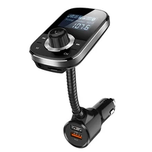 1,5 ''Bluetooth передатчик автомобильный MP3 Qc3.0 Bluetooth Автомобильный Bluetooth плеер аудио FM передатчик с AUX сигаретное зарядное устройство HY90