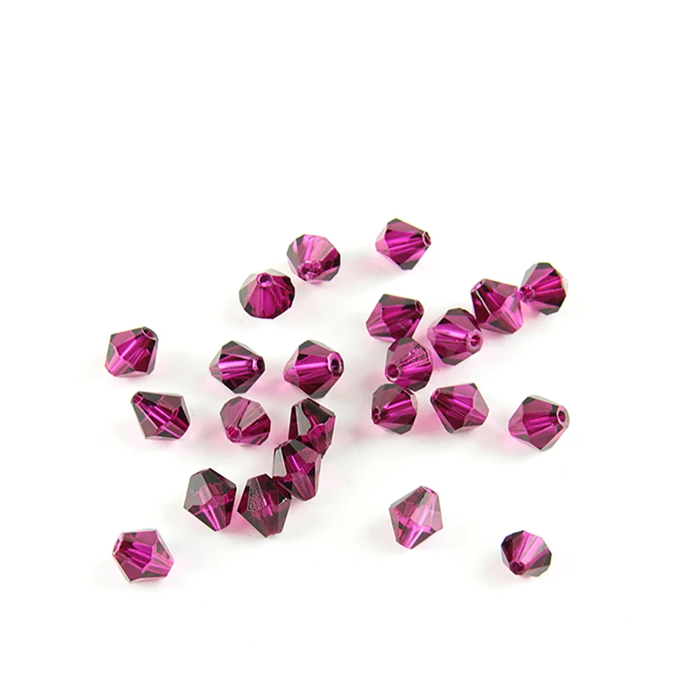 

Free Shipping 1440pcs 8mm Fuchsia/Siam ABColor Bicone Glass Beads Cristales Spacer Beads for Jewelry