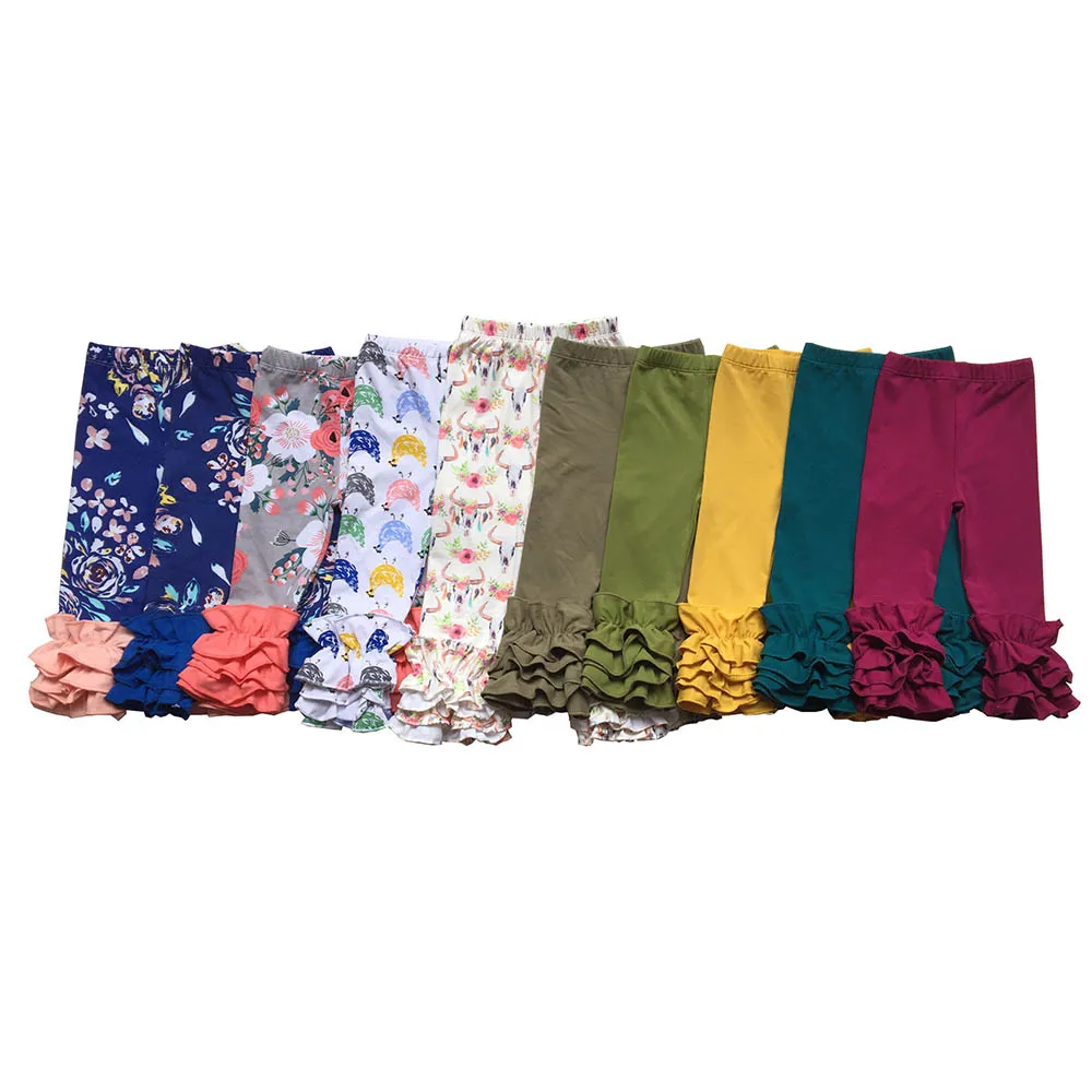 Wholesale price cotton icing ruffle Leggings Soft plain colors Kids Girl Trousers baby Girls Boutique Pants Girls Ruffle Pants Wholesale price cotton icing ruffle Leggings Soft plain colors Kids Girl Trousers baby Girls Boutique Pants Girls Ruffle Pants