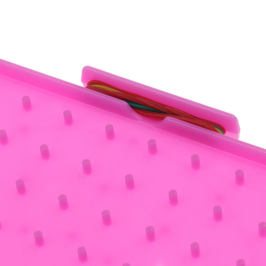 4 Colors Plastic Nail Board Plate Primary Mathematics Teaching Tool for Children Kids Early Education Math Toy