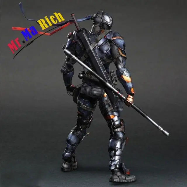 Play Arts Kai Deathstroke Deadpool Arkham Action Figure Model Toy Doll DC Comics