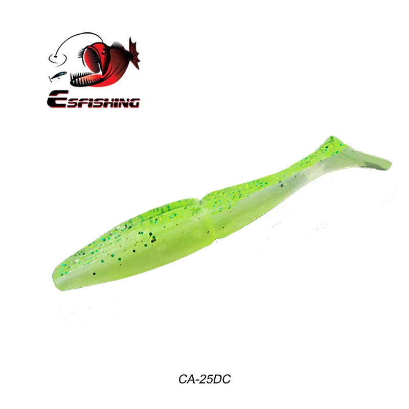 ESFISHING Easy Shiner Shad 125 мм 4 шт. 18 г рыболовные приманки джиг силиконовые приманки для ловли карпа Спиннербейт мягкие приманки - Цвет: CA25DC