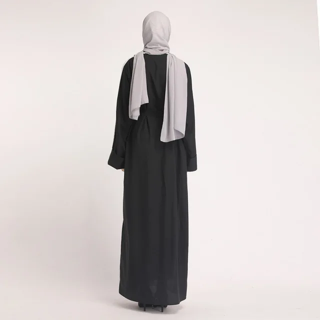 Женские мусульманские Длинные Халат abaya открытый кардиган лоскутное Дубай длинное платье Исламская одежда Турция кимоно Ближний Восток Молитвенное платье Новинка