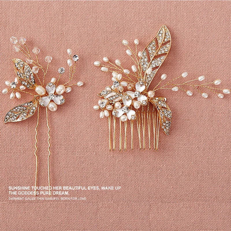 A15019&A15021 Wedding hair pin.comb set (2)