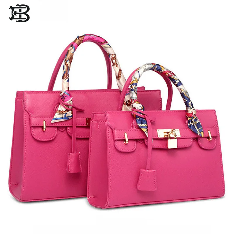 

EB brand Fashion women crossbody bags PU leather handbag gold lock scarf messenger bag lady luxury tote bolsas femininas