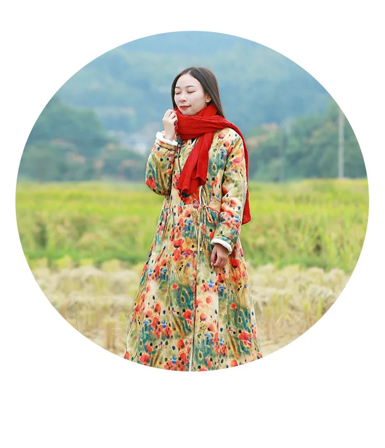 LZJN New Autumn Winter Women's Fleece Lined Jacket Coats Female Long Coats Outerwear Warm Thick Female Slim Fit Long Windbreaker (34)