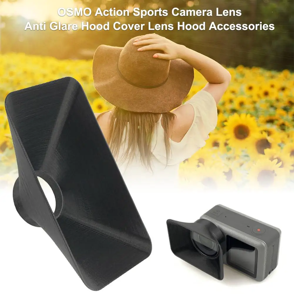 Lens Anti Glare Hood Cover For DJI OSMO Action Sports Camera Lens Hood Cover Visor Light