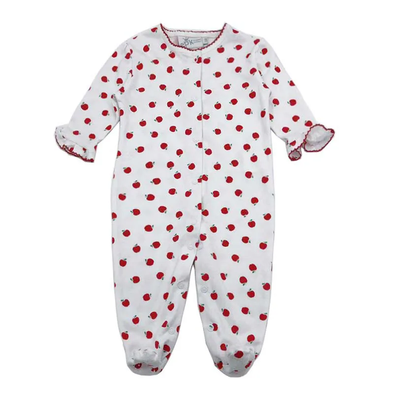 Комбинезон для маленьких девочек; комбинезон для новорожденных; одежда для маленьких мальчиков 3, 6, 9, 12, 18, 24 месяцев; Пижама; детская одежда - Цвет: Красный