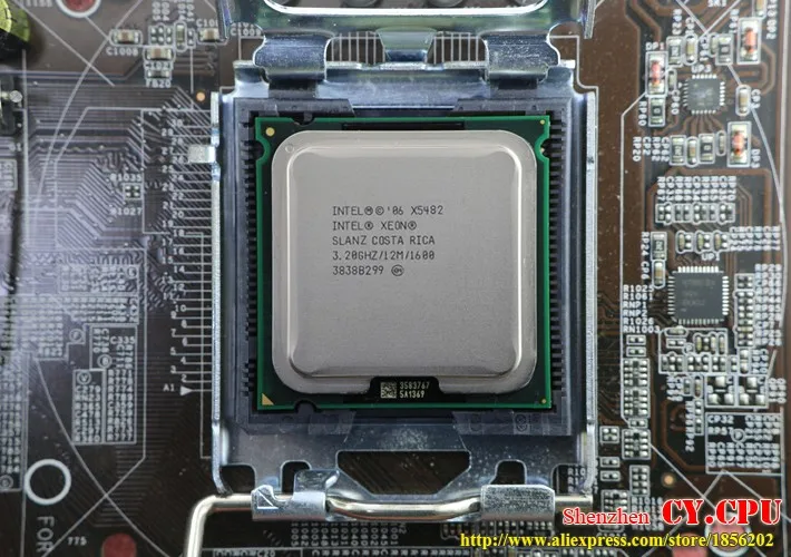 INTEL XEON X5482 3,2 GHz/12 M/1600 Mhz/cpu равный LGA775 Core 2 Quad Q9650 Q9550 cpu, работает на материнской плате LGA775 без адаптера