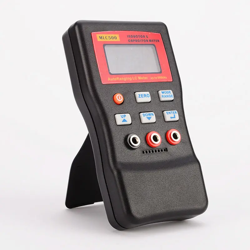 500kHz Digital Capacitance Inductance Meter AutoRanging Component Tester MLC500 LC Meter LC And RC Oscillation With SMD Clip 4