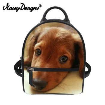 

Dachshund New Printed Pet PU Women Backpack High Youth Girls Mini Custom School Backpacks Unisex For Boys Men Travel Kawaii Bags