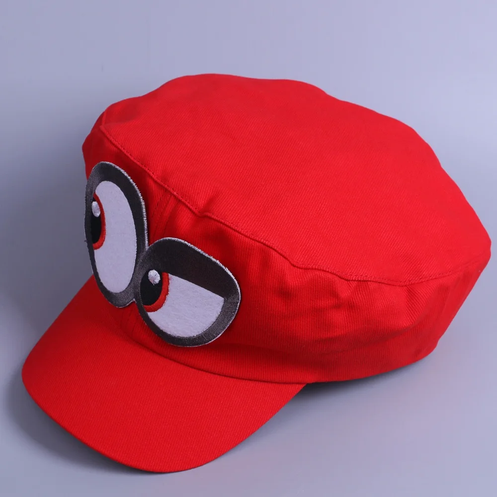 Game Super Mario Odyssey Cap Cosplay Red Mario Hat Adult Kids Halloween Prop New3