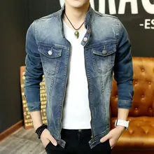 TIGER KNIFE 2017 new arrival Denim Jacket Men Fashion brand clothing Jeans Jackets Male Spring Autumn Casual Clothing