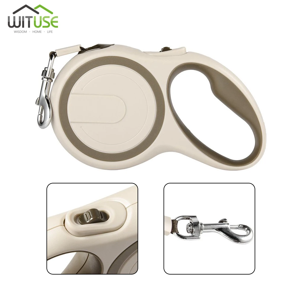 

Pet Dog Leash ABS High-Grade Stable Durable 5 Meter Automatic Retractable Dog Traction Rope Leashes Pet Leads