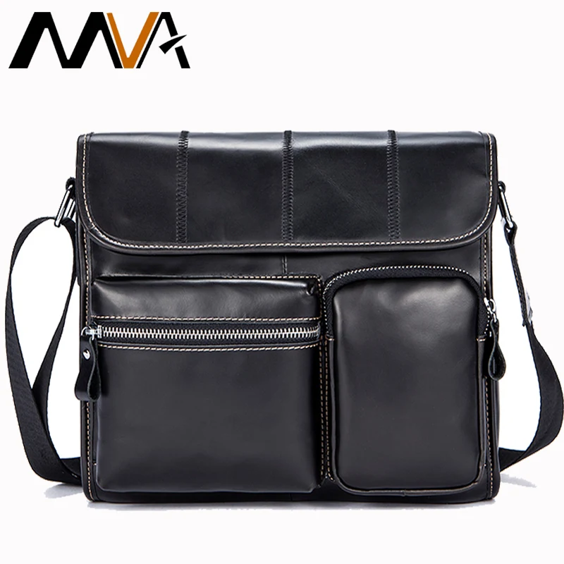 MVA Famous Brand Genuine Leather Men Bags Casual Business Travel Mens Messenger Bag Vintage Men's Crossbody Bags bolsas male 380 MVA Famous Brand Genuine Leather Men Bags Casual Business Travel Mens Messenger Bag Vintage Men's Crossbody Bags bolsas male 380