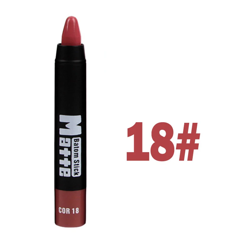 

5PCS 18 Matte Velvet Lipstick Pen Cosmetics Lip Batom Crayon Make Up Long Lasting Waterproof Red Nude Lip Stick Pigment Beauty