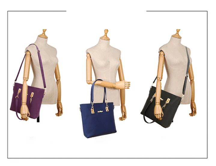 Новинка, Женская доступная композитная сумка, шесть штук, нейлоновая сумка, набор, женские большие сумки, 6 шт, женские сумки известных брендов LL846