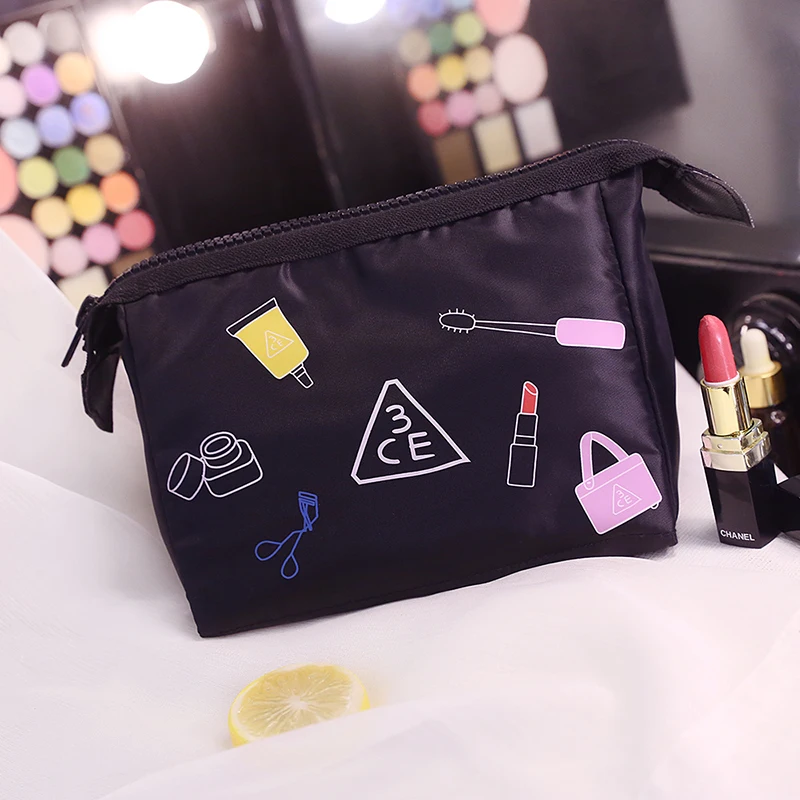 

High Quality Women Portable Cosmetic Bag Fashion Small Makeup Bag Korean Style Cute Storage Bag Travel Wash Bag