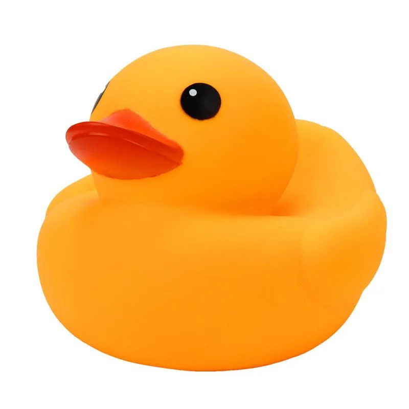 Yellow Duck Rubber Animals With Sound Baby Shower Party Favors Toy Nov