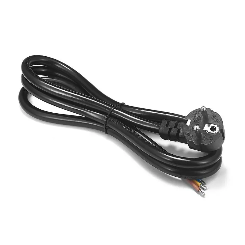 5pcs 3 Prong Extension Power Cable EU European Plug Extender Extend AC