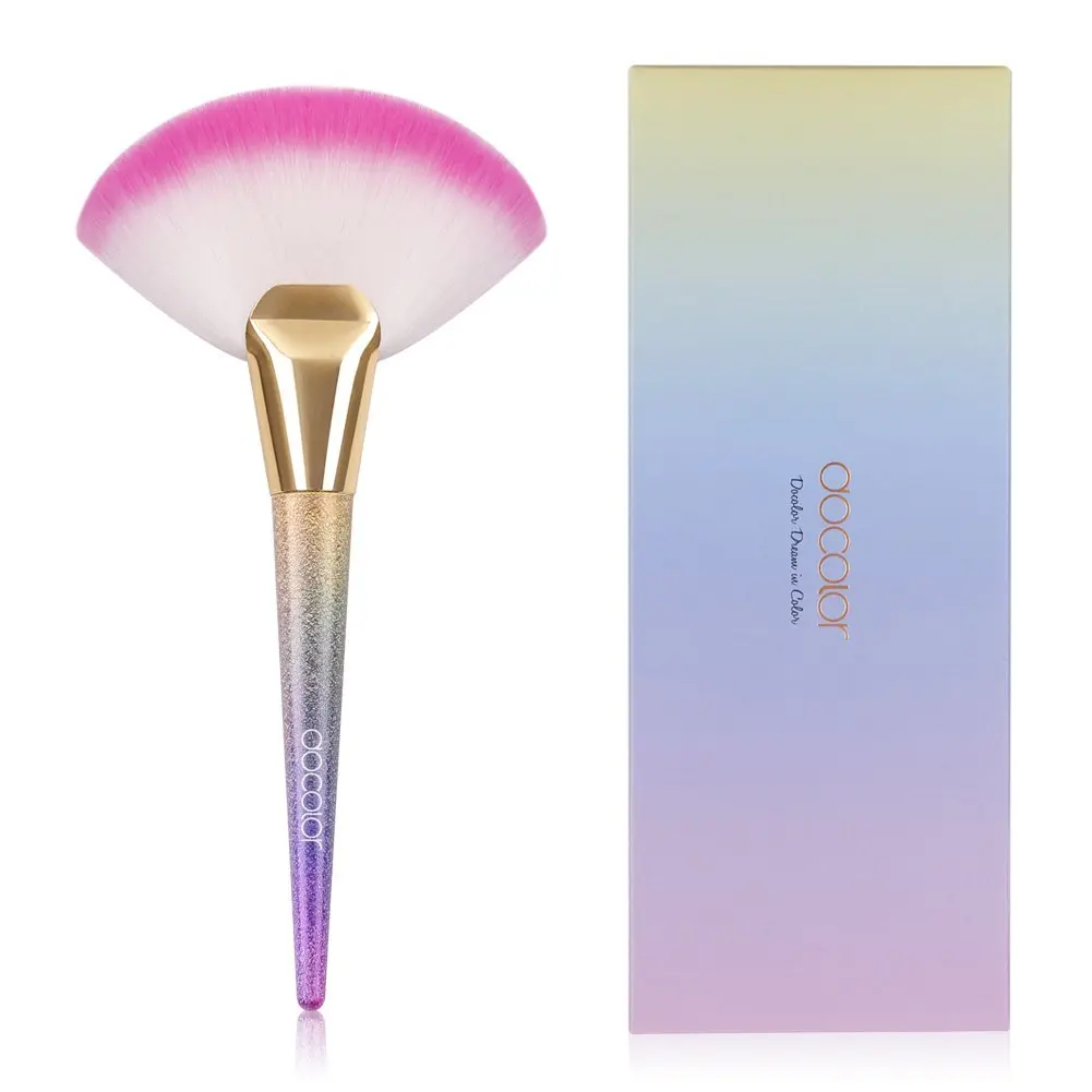 

Professional Fan Makeup Brushes Face Highlighting Make Up Cosmetic Tool
