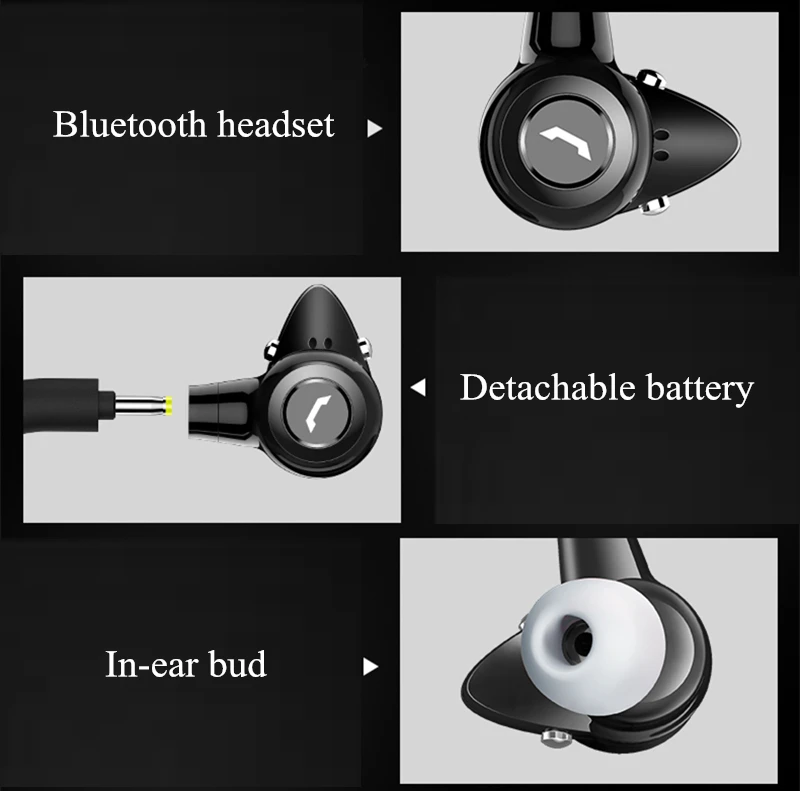 Noise Cancelling Wireless Bluetooth Headset Handsfree Sports Wireless Bluetooth Headphones Music Earphones Driver Headset (8)
