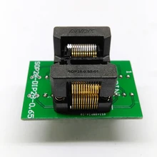 

ANDK SSOP24 TSSOP24 to DIP24 Programming Socket Pitch 0.65mm IC Body Width 4.4mm 173mil OTS-28-0.65-01 Flash Test ZIF Adapter