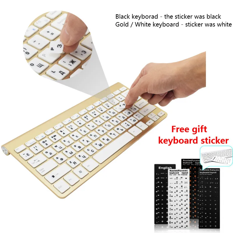 Беспроводная клавиатура DATA FROG 2 4G портативная мышь для Mac/Notebook/TV Box/PCRussian Keyboard IOS