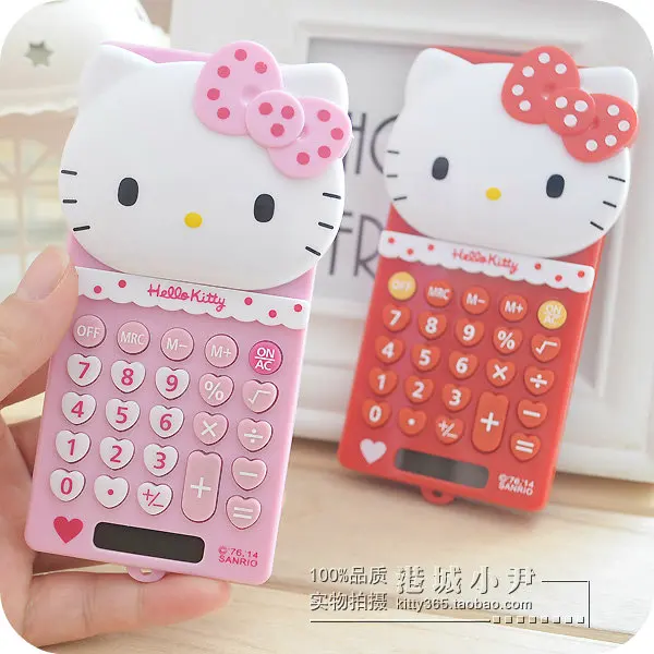

Kawaii Kitty Cat 8 Digits Electronic Cartoon Scientific Calculator Stationery.Calculating machine.Home Decor Party Supplies