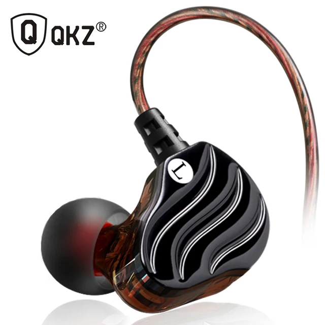 US $7.07 Earphones QKZ KD4 fone de ouvido Mini Dual Driver Original hybrid dual dynamic driver Headphone mp3