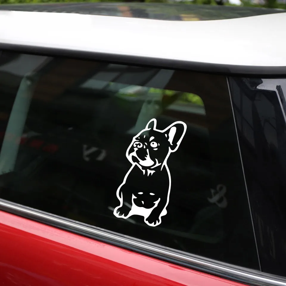 Cunymagos FRENCH BULLDOG Dog Pet Breed Vinyl Decal Funny Animal Car Sticker Dog Sticker Auto Motorcycle Car Styling 7.5CM15 (7)