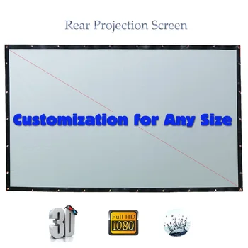 

Yovanxer HD Rear Projector Screen Folding Projection Screens Fabric PVC Pantalla Proyector Customized for any Sizes