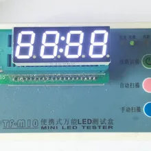 100 шт общий анод 0,56 дюймов цифровые часы-трубка 4 бита цифровая трубка светодиодный дисплей 0,56 дюймов белая цифровая трубка