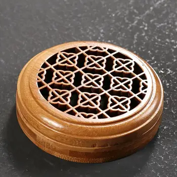 

Elegant Bamboo Incense Burner Stove Ornament Buddha Supplies Coil Stick Holders,for Teahouse Living Room Temple Claming Aroma