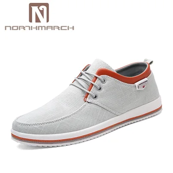 

NORTHMARCH 2020 New Canvas Shoes Men High Quality Casual Men Shoes Breathable Lace-Up Espadrilles Men Footwear Zapatos Hombre