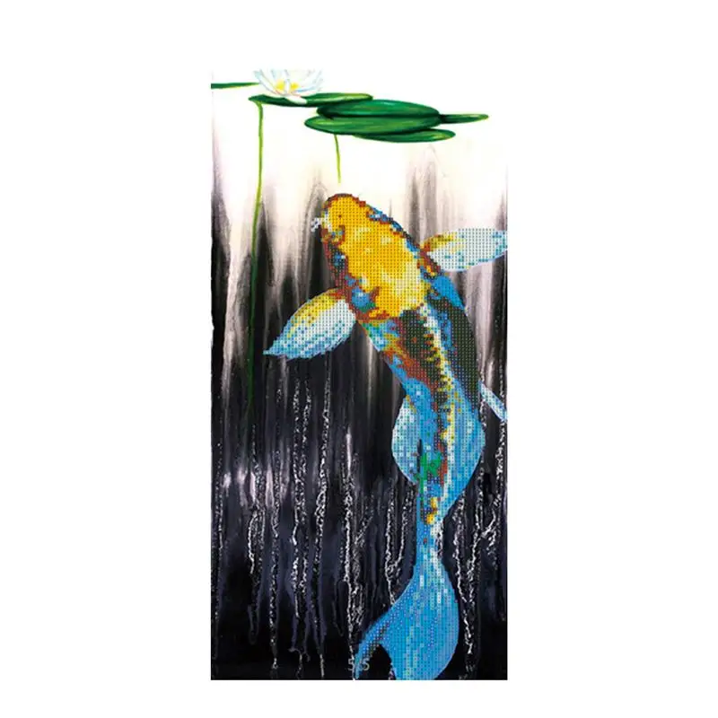 5D DIY Diamond Embroidery Painting of Fancy Carp Handmade Wall Decoration Cross Stitch Printing Craft Kits wihtout Frame | Дом и сад